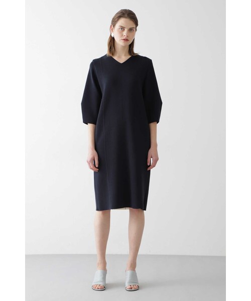 「BOSCH」 ニットワンピース 38 ネイビー レディース_画像2