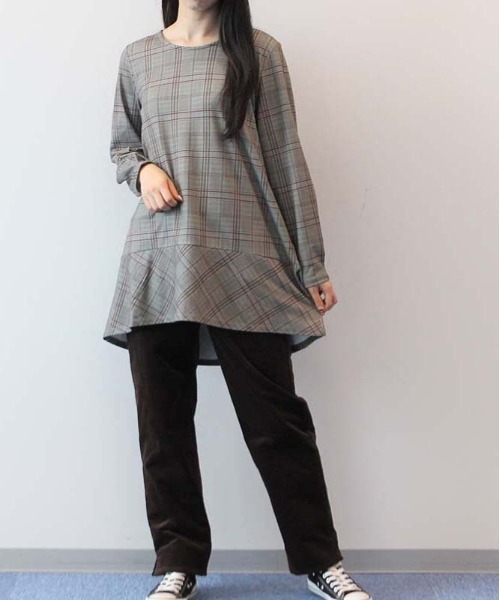 「MB mint breeze」 長袖カットソー M カーキ レディース_画像2