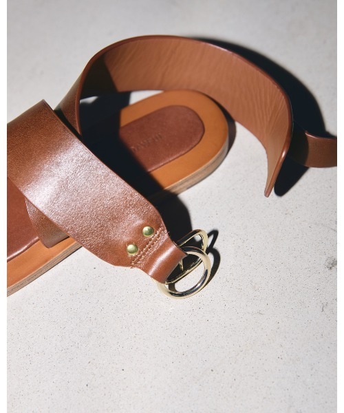 【美品】TODAYFUL レザーベルトサンダル 38 todayful サンダル（レディースファッション） | ファッション