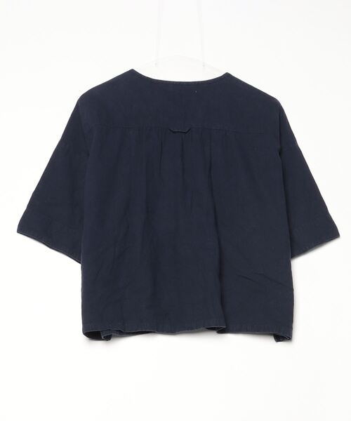 「FIL DE FER」 半袖ブラウス FREE ネイビー レディース_画像2