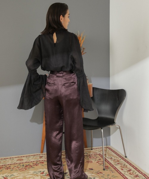 「mici」 パンツ MEDIUM パープル レディース_画像3