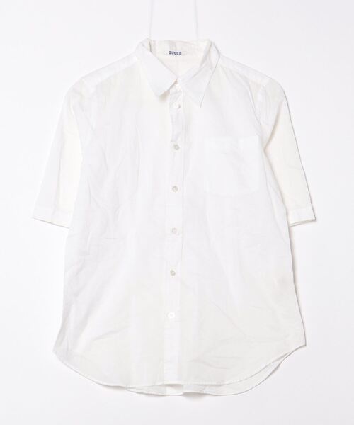 ZUCCa（ズッカ） 半袖シャツ M ホワイト レディース : ZOZOTOWN Yahoo 