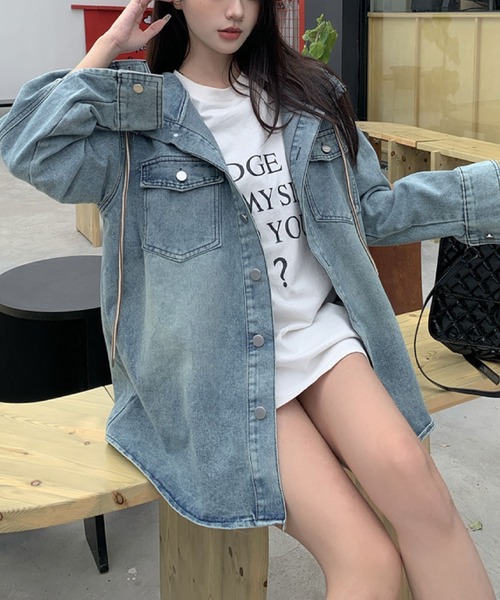 AジャンⅡ❗ セール】3way zip sleeve blast denim blouson / 3ウェイジップ