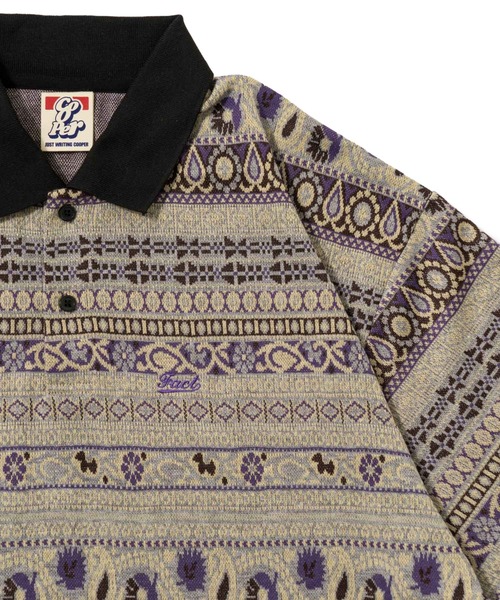 「WHO'S WHO gallery」 半袖ポロシャツ FREE グレー メンズ_画像2