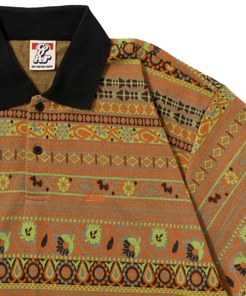 「WHO'S WHO gallery」 半袖ポロシャツ FREE グレー メンズ_画像3