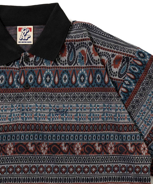 「WHO'S WHO gallery」 半袖ポロシャツ FREE グレー メンズ_画像5