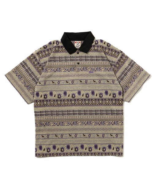 「WHO'S WHO gallery」 半袖ポロシャツ FREE グレー メンズ_画像8