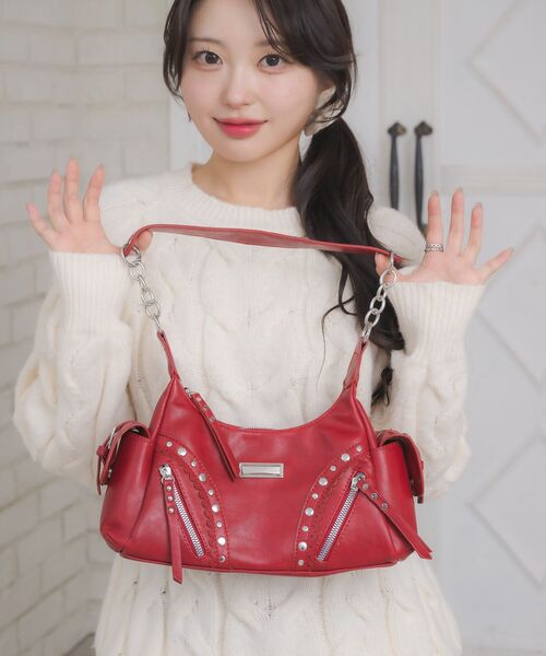 Emsexcite（エムズエキサイト） ショルダーバッグ バッグ スタッズ