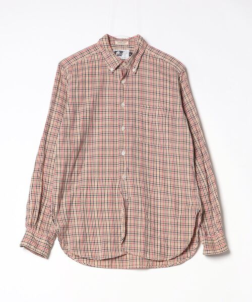 美品】Engineered Garments チェック柄 ネルシャツ ブラウン