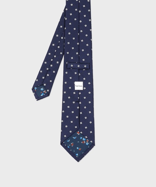 Paul Smith ネクタイ ネイビー ジオメトリックスクエア 新品未開封 Paul Smith（ポール・スミス） ネクタイ ジオメトリックスクエア タイ
