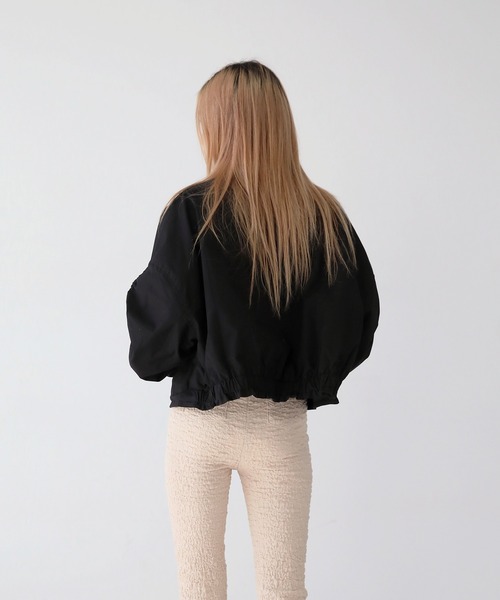 「UNE MANSION」 ジップアップブルゾン FREE ベージュ レディース_画像4