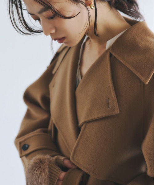 anuans（アニュアンス） トレンチコート コート リバーウールミドル