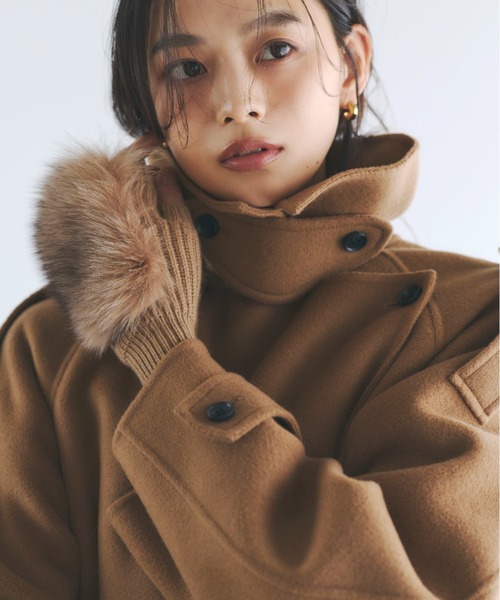 anuans（アニュアンス） トレンチコート コート リバーウールミドル