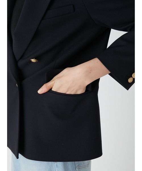 「Mila Owen」 テーラードジャケット 1 ネイビー レディース_画像9