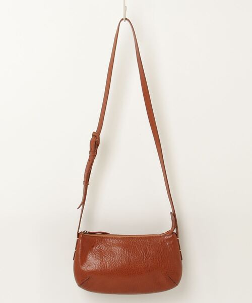 genten ブラウン ラウンド型ショルダーバッグ genten（ゲンテン） ショルダーバッグ - ブラウン レディース