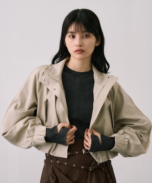 UNITED TOKYO ジップアップ ブルゾン ジャケット 短丈 UNITED TOKYO（ユナイテッドトウキョウ） ブルゾン アウター マイクロ