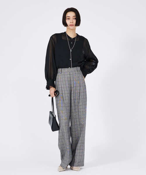 「qualite」 スラックス 34 ブラック レディース_画像8