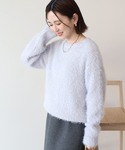 ニット セーター 「WEB限定」フェザーゆるニ...の詳細画像4