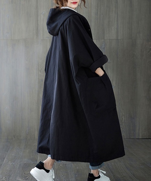 Sally Lunn モッズコート コート フード付きルーズモッズコート