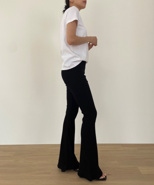 「Didot.showroom」 ブーツカットパンツ S グレー レディース_画像3