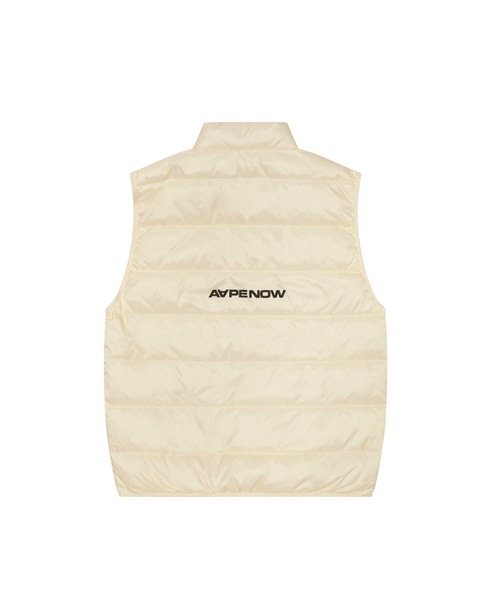 「AAPE BY A BATHING APE」 ダウンベスト MEDIUM ブラック メンズ_画像3