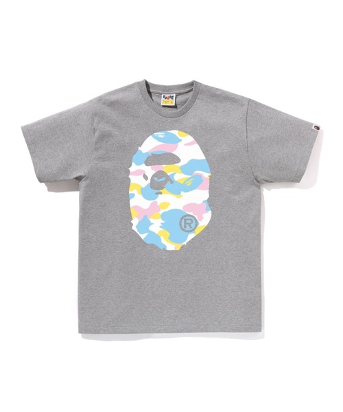A BATHING APE クレイジーカモフラ柄 Ape Head Tシャツ S A BATHING APE（アベイシングエイプ） tシャツ NEW MULTI CAMO BIG APE