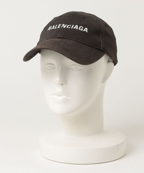美品✨ バレンシアガ ベースボールキャップ ロゴ 刺繍 ブラック BALENCIAGA（バレンシアガ） ロゴ 刺繍 キャップ 59cm ブラック