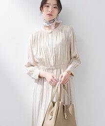 INDIVI（インディヴィ） ワンピース 入学式 「洗える」ギャザーフレア