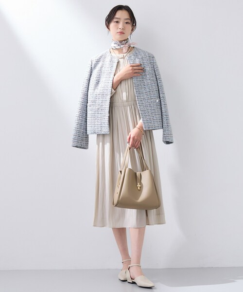 INDIVI（インディヴィ） ワンピース 「洗える／セレモニー」ギャザー