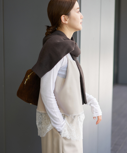 IENA（イエナ） ブラウス シャツ 「追加」レースヘムキャミソール