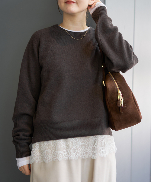 IENA（イエナ） ブラウス シャツ 「追加」レースヘムキャミソール