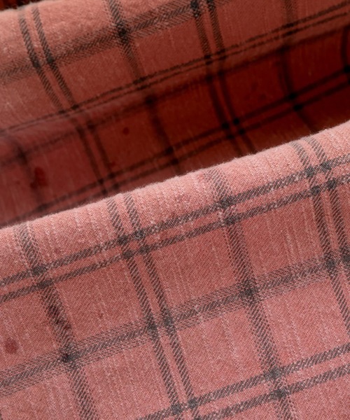 シャツ COTTON FLANNEL PLAID OPEN COLLAR SHIRT : DISTRESSED メンズ_7