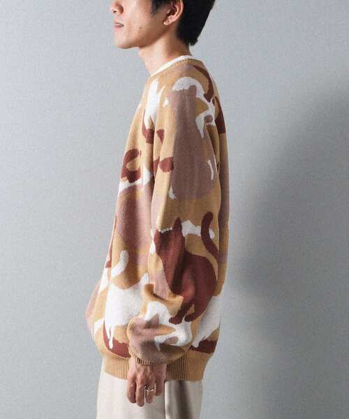 専用 2点 クラフトスタンダードブティック コットン ニット ブルー L CRAFT STANDARD BOUTIQUE（クラフトスタンダードブティック） ニット