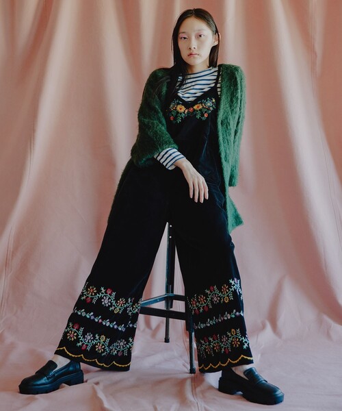 「Freada」 カーディガン SMALL グリーン レディース_画像3