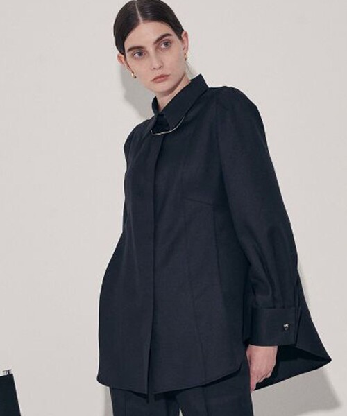 「CITY」 長袖シャツ FREE ブラック レディース_画像3