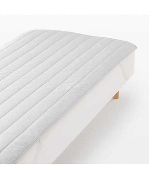 無印良品（MUJI） ベッド 寝具 綿 サッカー織 敷パッド／D 140