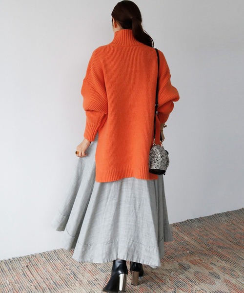 「ELFRANK」 長袖ニット FREE オフホワイト レディース_画像6