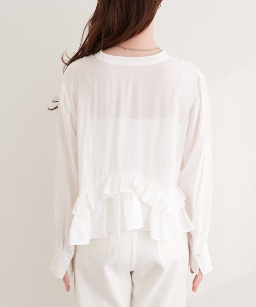 natural couture ブラウス シャツ ティアードフリルブラウス