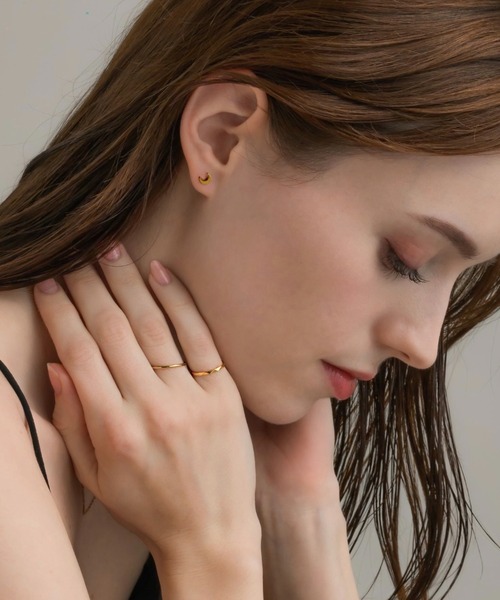 「muku」 ピアス(両耳用) FREE シルバー レディース_画像5