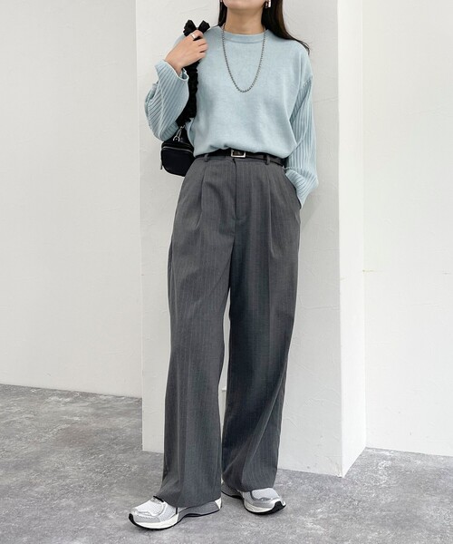 「fredy emue」 長袖ニット 38 グレー レディース_画像2