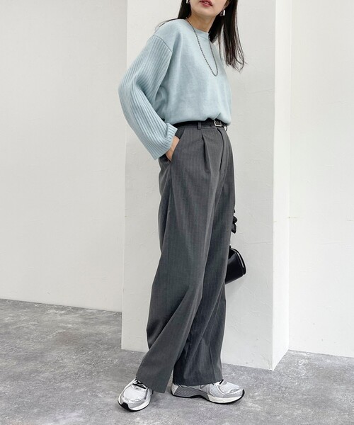 「fredy emue」 長袖ニット 38 グレー レディース_画像4