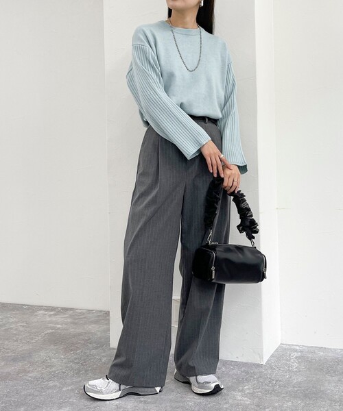 「fredy emue」 長袖ニット 38 グレー レディース_画像7