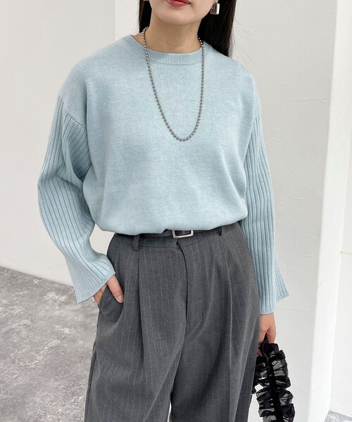 「fredy emue」 長袖ニット 38 グレー レディース_画像8