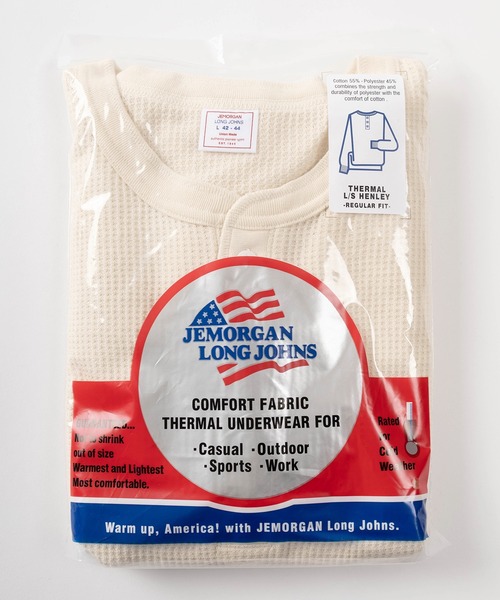 「JEMORGAN」 長袖Tシャツ M オフホワイト メンズ_画像2