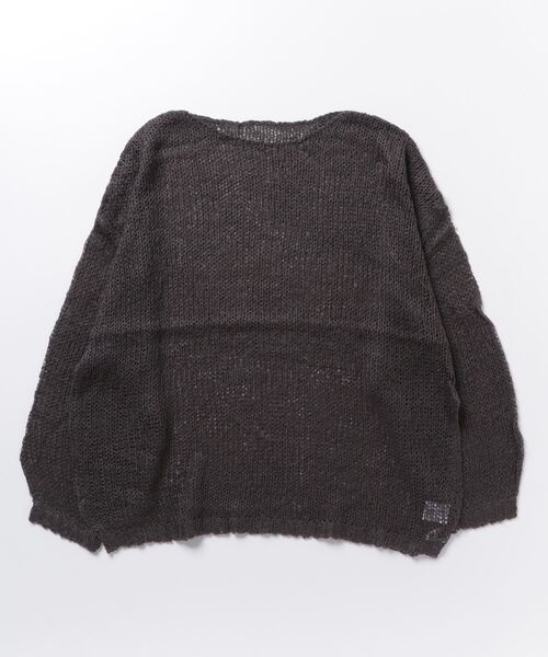 「Shelly island」 長袖ニット FREE チャコールグレー レディース_画像2