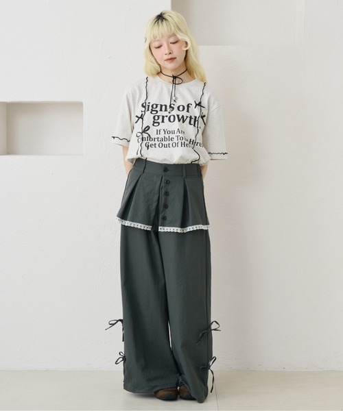 kutir(クティール) パンツ 「新色追加」レースリボンレイヤード kutir(クティール) パンツ 「新色追加」レースリボンレイヤード