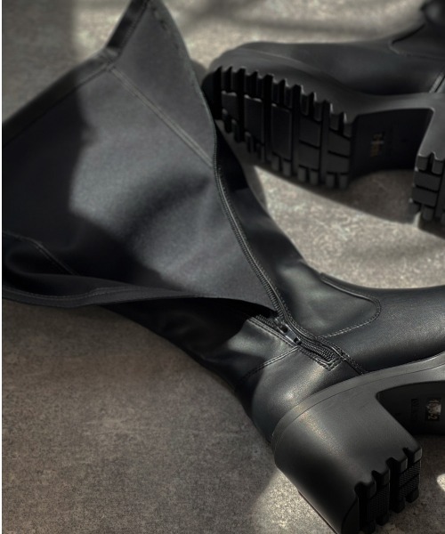 「Shoes in Closet」 ロングブーツ LL ブラック レディース_画像6