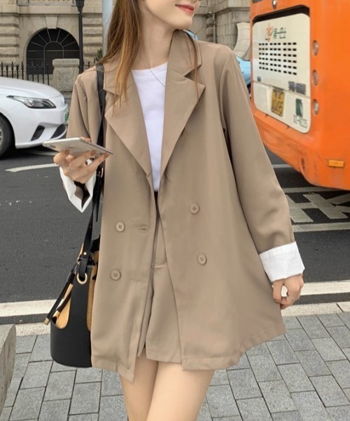 「LADY LIKE」 セットアップ M ブラック×グリーン レディース_画像2