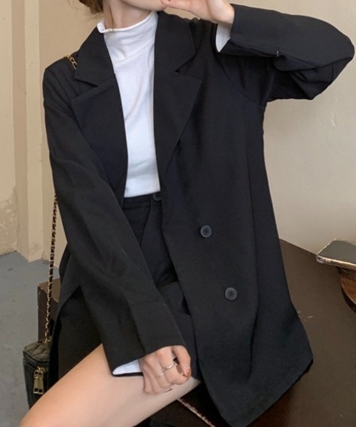 「LADY LIKE」 セットアップ M ブラック×グリーン レディース_画像7