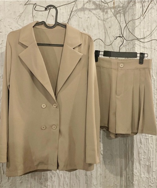 「LADY LIKE」 セットアップ M ブラック×グリーン レディース_画像9